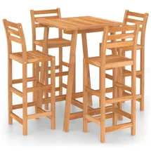 vidaXL Gartenbar Set 5-tlg. Braun