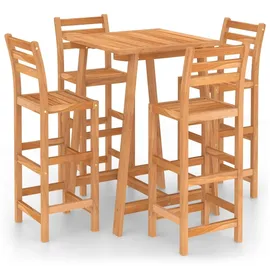 vidaXL Gartenbar Set 5-tlg. Braun
