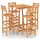 vidaXL Gartenbar Set 5-tlg. Braun