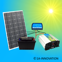 1A-Innovation Inselanlage Solaranlage 100 Watt Solarpanel Photovoltaik Pforzheim