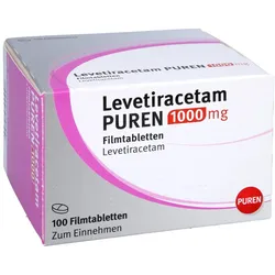 LEVETIRACETAM PUREN 1000 mg Filmtabletten 100 St