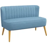 Homcom Sofa 2-Sitzer Stoffsofa Polstersofa Loungesofa breit Hellgrün