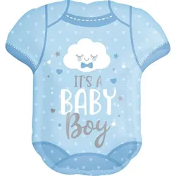 Folienballon Baby Body hellblau
