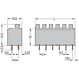WAGO GmbH &amp; Co. KG Leiterplattenklemme 735-304