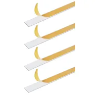 GAH Alberts Flachstange selbstklebend Aluminium weiß 1000 x 30