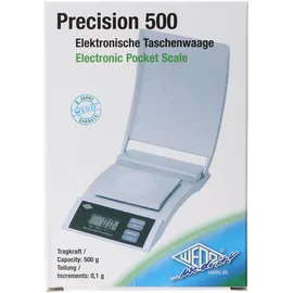 Wedo Elektronische Präzisionstaschenwaage Precision 500 silber