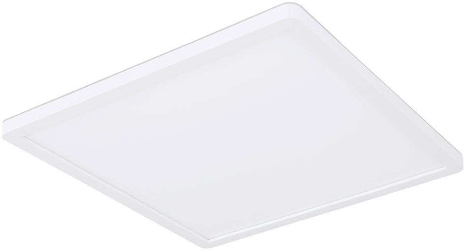 Badezimmer Lampe LED Deckenleuchte Deckenlampe IP44 LED Panel, 3 Stufen über Wandschalter, Backlight, weiß, 18W 1600Lm warmweiß, LxH 29,4x2,5