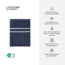 SCHIESSER Uncover Handtuchset 50 x 100 cm dunkelblau 4 St.