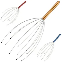 Relaxdays 48x Kopfmassagegerät, Gold