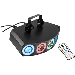 LED Hybrid Strahleneffekt - vollwertiger Party Lichteffekt mit Farben und Strahl...
