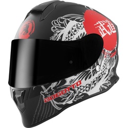 Bogotto H151 Shinee Helm, weiss-rot, Größe L für Männer