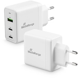 MediaRange 65W USB A/2x USB C Quick Charge weiß,