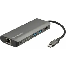 Startech DKT30CSDHPD3 USB-C 2 Ports), Dockingstation - USB C Multiport Adapter mit HDMI - SD PD 3.0 - docking station
