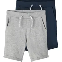 NAME IT Vermo Sportshorts 2 Einheiten Grey Melange /