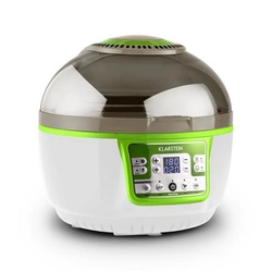 Klarstein Heißluftfritteuse VitAir Turbo Heißluftfritteuse, 1400 W, Air Fryer Fritteuse ohne Öl Heizluftfritteuse Heißluftfritteusen grün