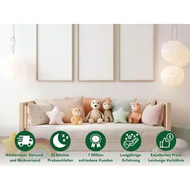 Dreamstar Babymatratze für Babybett – Kindermatratze 60x120 cm | mit Trittkante | 9 cm hoch | extra hautfreundlicher Bezug | DREAMSTAR Ergo Kids