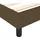 vidaXL Boxspringbettgestell Dunkelbraun 200x200 cm Stoff - Braun