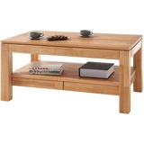MCA Furniture Couchtisch Couchtisch Massivholz mit Schubladen
