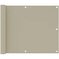 vidaXL Balkon-Sichtschutz Beige 75x500 cm Oxford-Gewebe