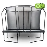 Premium-Trampolin mit Sicherheitsnetz – rechteckig – 213 x 305 cm - Schwarz