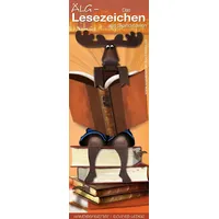 scandinanvian bookmarks Scandinavian Bookmarks, Buchstütze, Lesezeichen Elch Buch Rückseite
