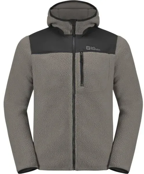 JACK WOLFSKIN Herren Unterjacke KAMMWEG PILE FZ M, smokey grey, XL