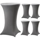 Trutzholm Stehtischhusse für Partytisch Ø 60-80cm Anthrazit Bistrotisch Stehtischhusse Decke
