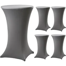 Trutzholm Stehtischhusse für Partytisch Ø 60-80cm Anthrazit Bistrotisch Stehtischhusse Decke
