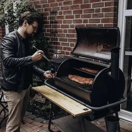 Moesta Grillpinsel 37,5 cm Edelstahl schwarz