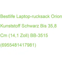 Bestlife Laptop-Rucksack ORION Kunststoff schwarz bis 35,8 cm (14,1