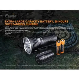 Fenix LR50R LED Taschenlampe 12000 Lumen - Schwarz