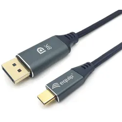 equip USB Kabel Type-CTM Stecker -></noscript> Displayport 1.4 Stecker 8K/60Hz 2m, schwarz