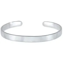 KUZZOI Armband Basic Bangle Matt 925 Silber«, silberfarben