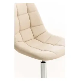 CLP Esszimmerstuhl Stuhl Emil Kunstleder creme