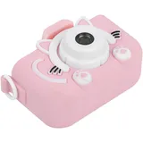 Sxhlseller Kamera Kinder Kamera Tragbare Kinderkamera 2400W Pixel Cartoon Digital DV Bilder Aufnehmen Spielzeug Kamera Kinder (Rosa)