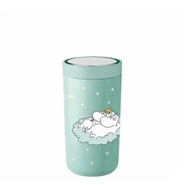 Stelton To-Go Click Thermobecher 200 ml Mumin-Sternschnuppe salbeigrün