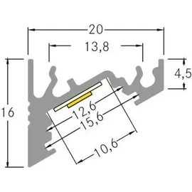 Brumberg Leuchten LED-Eckprofil 2000mm 53700070