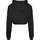 URBAN CLASSICS Oversized Cropped Hoody Schwarz 5XL