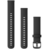 Garmin Schnellwechsel Ersatzarmband 18mm Silikon schwarz/schiefer 110-195mm (010-12932-01)