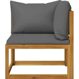 vidaXL 3-Sitzer-Gartensofa mit Auflage Akazie Massivholz