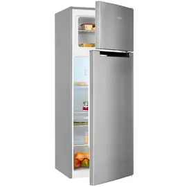 Exquisit KGC270-45-040D Kühl-Gefrierkombination (206 l, 1426 mm hoch, Inoxlook)