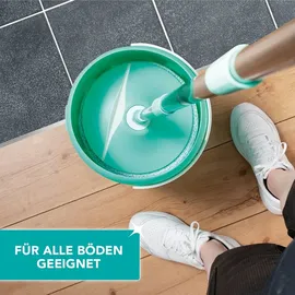 Clean Maxx Bodenwischer Ersatz Tücher 2er Set grau/weiß