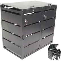 Apex Digital Mülltonnenbox 2er 240 L 57060 grau