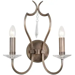 Pimlico 2-flammige Wandleuchte - Dunkelbronze - PM2-DB