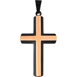 Kettenanhänger ADELIA ́S "Damen Anhänger – Kreuz Kreuzanhänger aus Edelstahl", gold, Schmuckanhänger, Damen, Edelstahl, Kettenanhänger, Perfekt als Geschenk für besondere Menschen