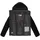 Marikoo Damen, Winterjacke "Kaguraa", warme Teddyfell Sherpa Jacke Frauen - N030 M, schwarz, - M