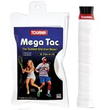 Tourna Unique Tennis Griffbänder Mega Tac weiß 10er, MT-10XL-W