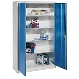 CP Stahlschrank C 2000 Acurado 9460-000 S10666 lichtgrau, lichtblau 4 Fachböden 120,0 x 40,0 x 195,0 cm, aufgebaut, 1 St.