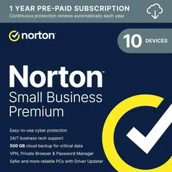Norton Small Business, 10 Geräte - 1 Jahr, Download