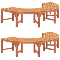 VidaXL Baumbank 200 cm Massivholz Eukalyptus